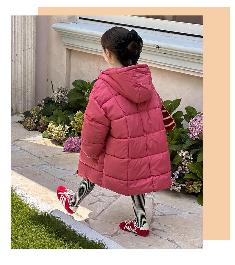 Kinder Winter 2025 Mittellanger Daunenmantel - Dicke, warme Baumwolljacke für Jungen und Mädchen