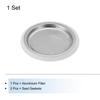 uxcell Aluminum Coffee Pot Parts for Stainless Steel Espresso Maker with 1 Filter and 2 Silicone Gasket Seals 57x49x4.5mm for 4 Cup Mocha Coffee