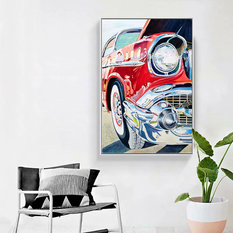 Zooya Leinwand Poster Kein Rahmen Malerei Auto Aquarell Kunst Wandbehang Dekor Buro Zimmer Wand Dekor Gunstig Im Onlineshop Von Joom Kaufen