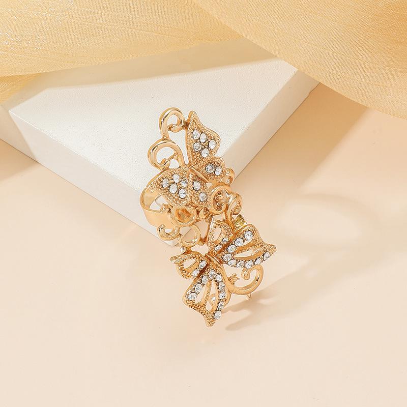 European  American Fashion Geometric Star Adjustable Diamond Ring Adjustable