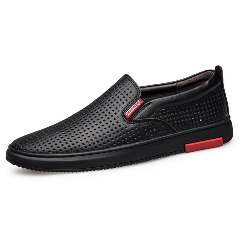 2022 Brand Summer Newest Men'S Shoes  Comfortable Simple High Quality Street Cowhide Trend Casual Genuine Leather Shoes Men Loafers