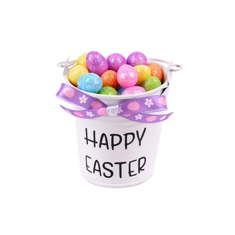 Pack of 1 DIY Flexible Easter Eggs and Carrot Decoration Set with Sponge Filling for Individualized Home Party Decors