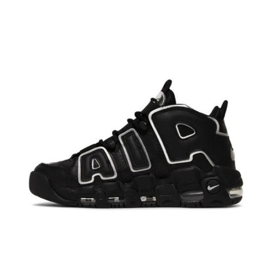 Nike Air More Uptempo 'Black Metallic Silver' DQ0839-001 Women's Shoes