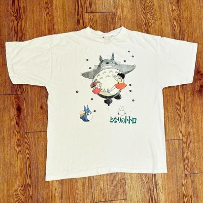 90er Mein Nachbar Totoro Studio Ghibli T-Shirt Anime Film Neuer Nachdruck