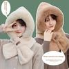 Fleece Hat And Scarf Combo For Women Windproof And Insulated Winter Wear
