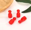 100 Pcs Colorful Wooden Chess Markers 24x12mm Board Game Tokens Marking Pieces for Strategy Games