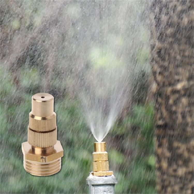 Brass High Atomization Nozzles Gardenings Misting Spray Nozzles Cooling Watering