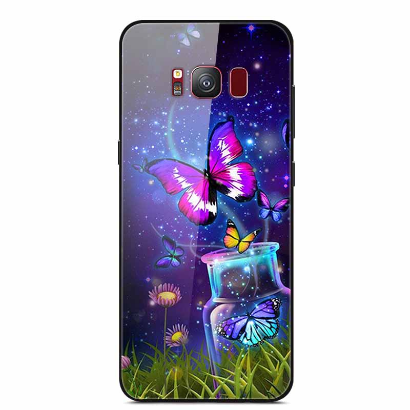 Glass Back Cover For Samsung S8 Plus Phone Case S8Plus Hard Tempered Glass Case For Samsung Galaxy S8 Plus Case S 8 Soft Edge