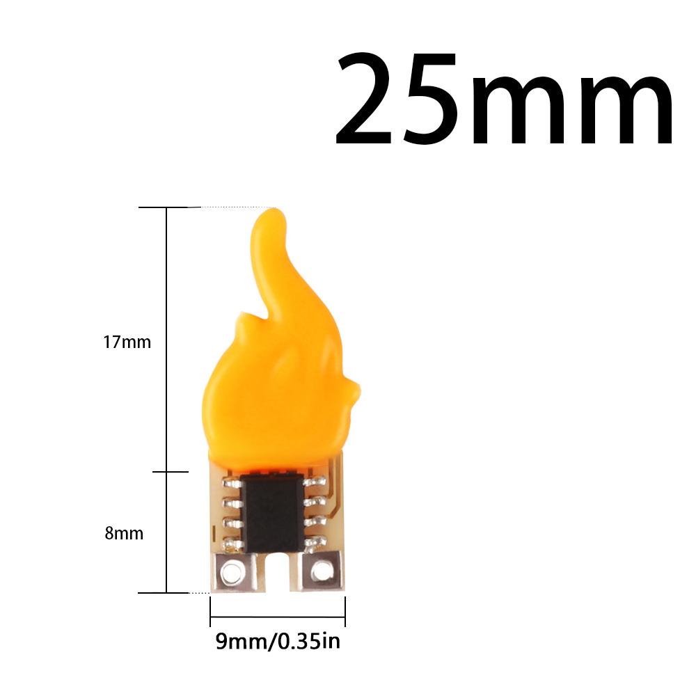 DC 3V Realistic Flickering Fire Flame Chip Wick for DIY LED Candles 1800K Filament Flameless Battery Candle Light Accessories