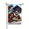2D Flat, 1pc, 2D Flat Printing, No Electricity Needed, Christmas Nativity Scene Garden Flag, Polyester Material, Multiple Sizes, Machine Washable, Dur