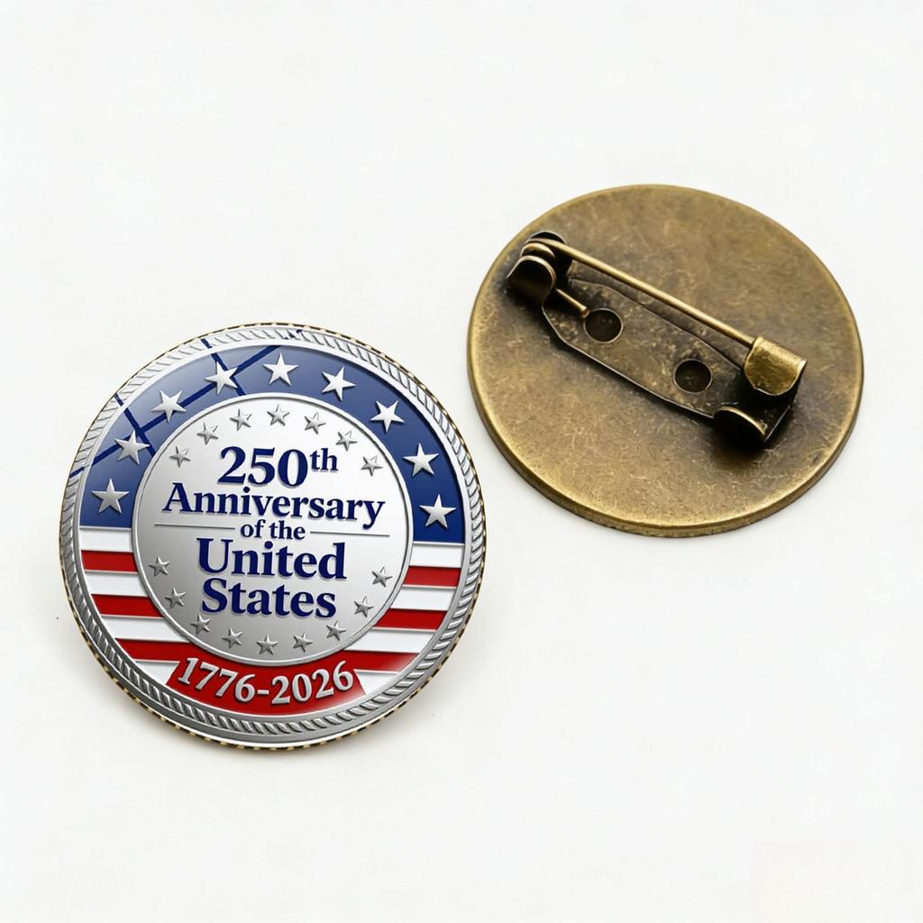 250th Anniversary Of The United States Commemorative Pin Us 250th Liberty Eagle Brooch 1776-2026 American Patriotic Badge Eagle