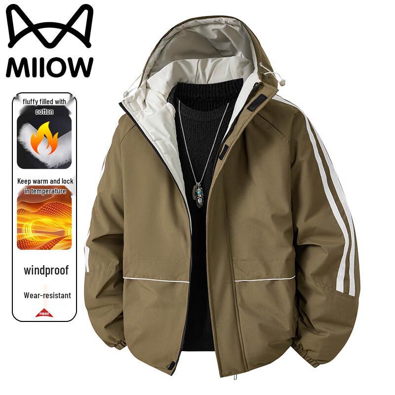 

Mao Ren Men s Casual Hooded Padded Winter Jacket 3XL