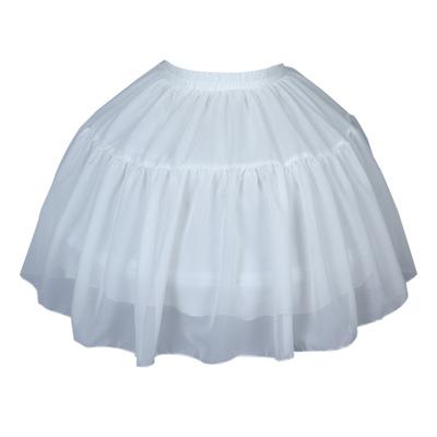 Damen Krinolinen-Unterrock Weißer Reifrock Knielang Ballkleid Halbe Unterröcke Mädchen Unterrock für Hochzeit Brautkleid