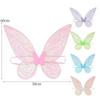 Butterfly Fairy Wings for Cosplay Costumes Sparkle Halloween Costumes for Girls Fairy Princess Wings Party Favor Accessories