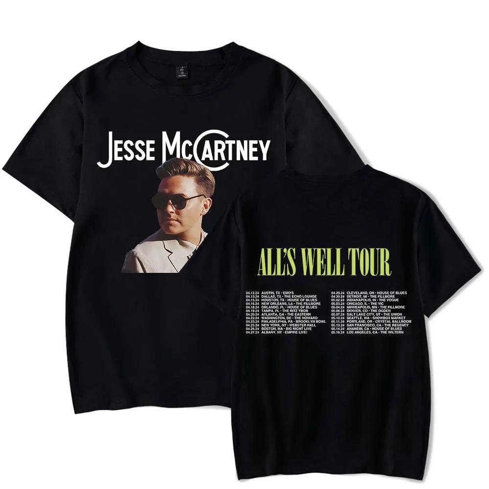 Jesse McCartney Merch Alls Well Tour TShirt UnisexWomen Streetwear Tshirt Shirt Short Sleeve S