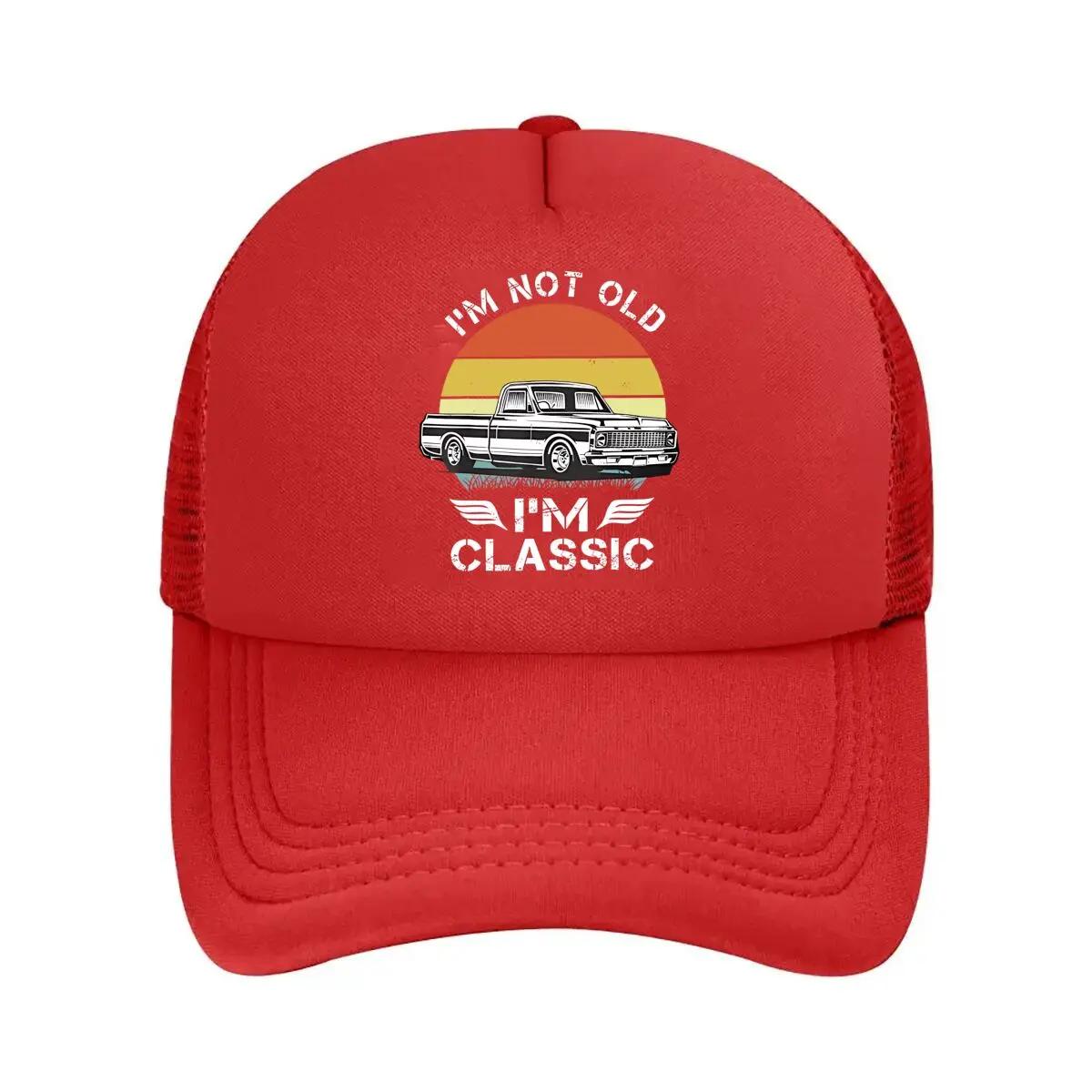 

Retro styled Pickup Truck with Sunset Background Mesh Baseball Cap One Size
