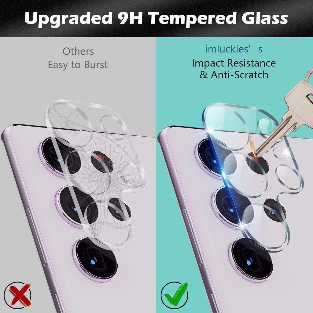 For Samsung Galaxy S23 Ultra One-Piece Phone Lens Film Clear Tempered Glass Lens Protector