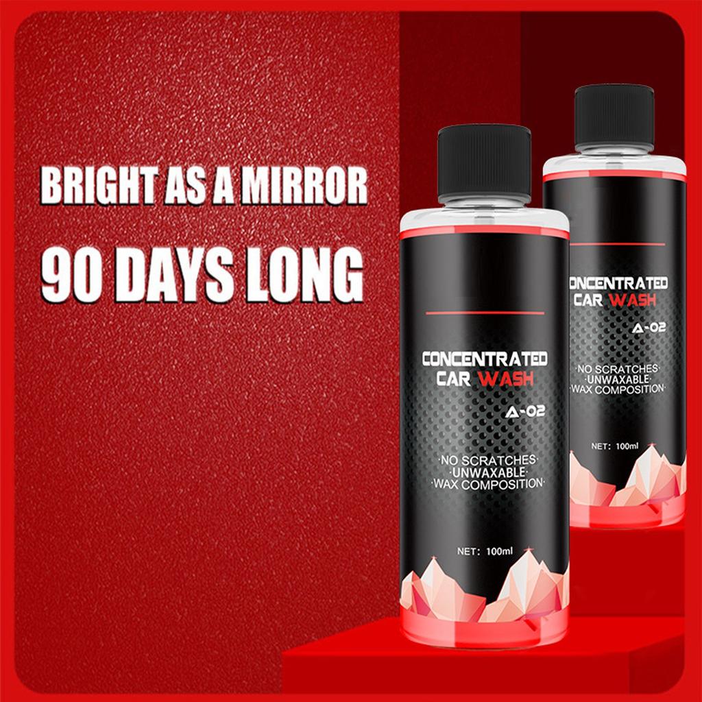 Wosk Wodny do Mycia Samochodu Wysoce Skoncentrowana Piana Płyn do Mycia Samochodu Dekontaminacja Lakieru Polerowanie Powłoka 100ml