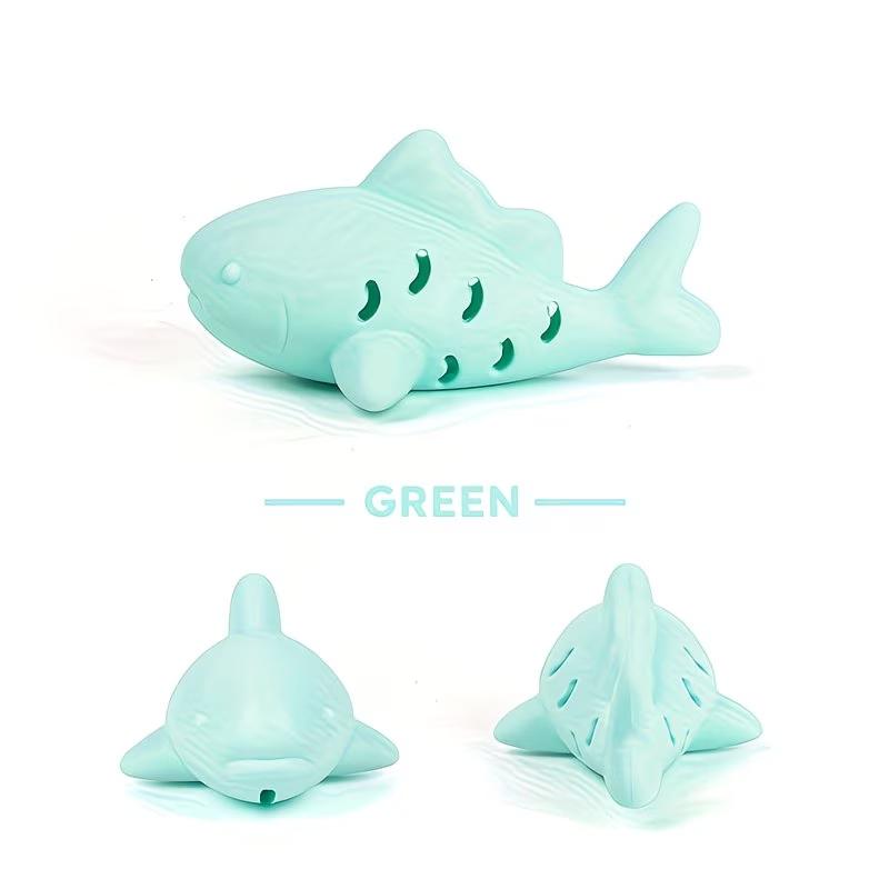 1pc Cat Feeding Slow Food Dispenser, Small Fish Shaped Leakage Toy, Soft Silicone Material, Can Be Used for Freeze-drying Cats