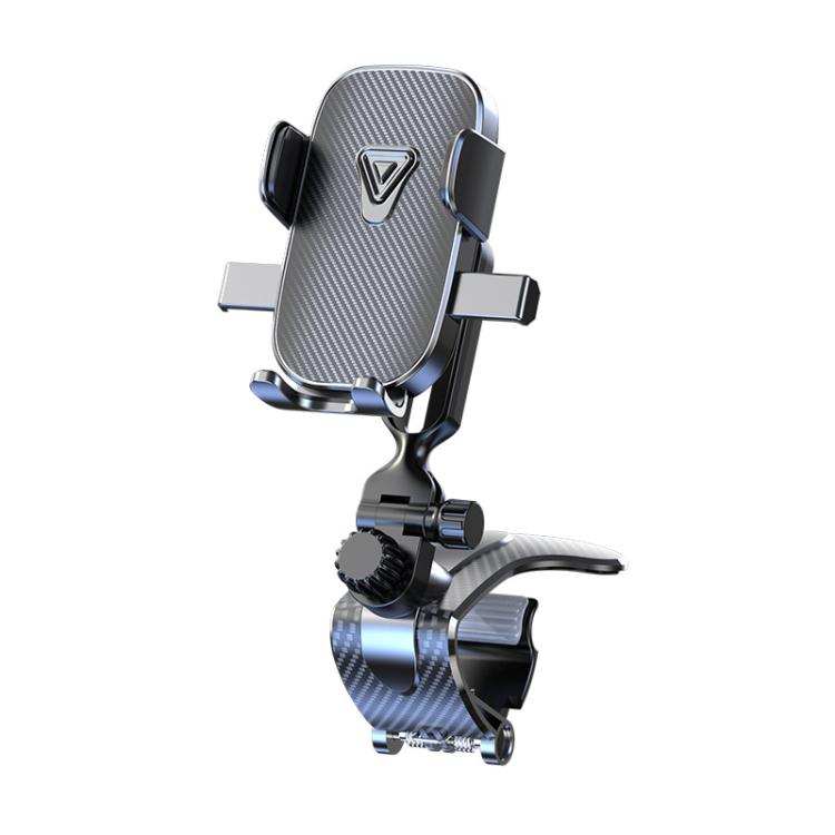 Factory Price Clip-on Car Phone Holder With 360-degree Rotation Dashboard Clip Mount Adhesive Tape чёрный