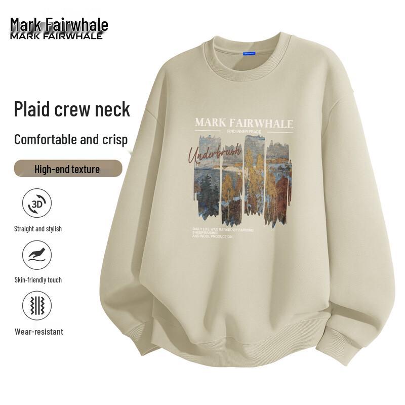 

Mark Fairwhale Men s 2025 Loose Round Neck Sweatshirt 2XL