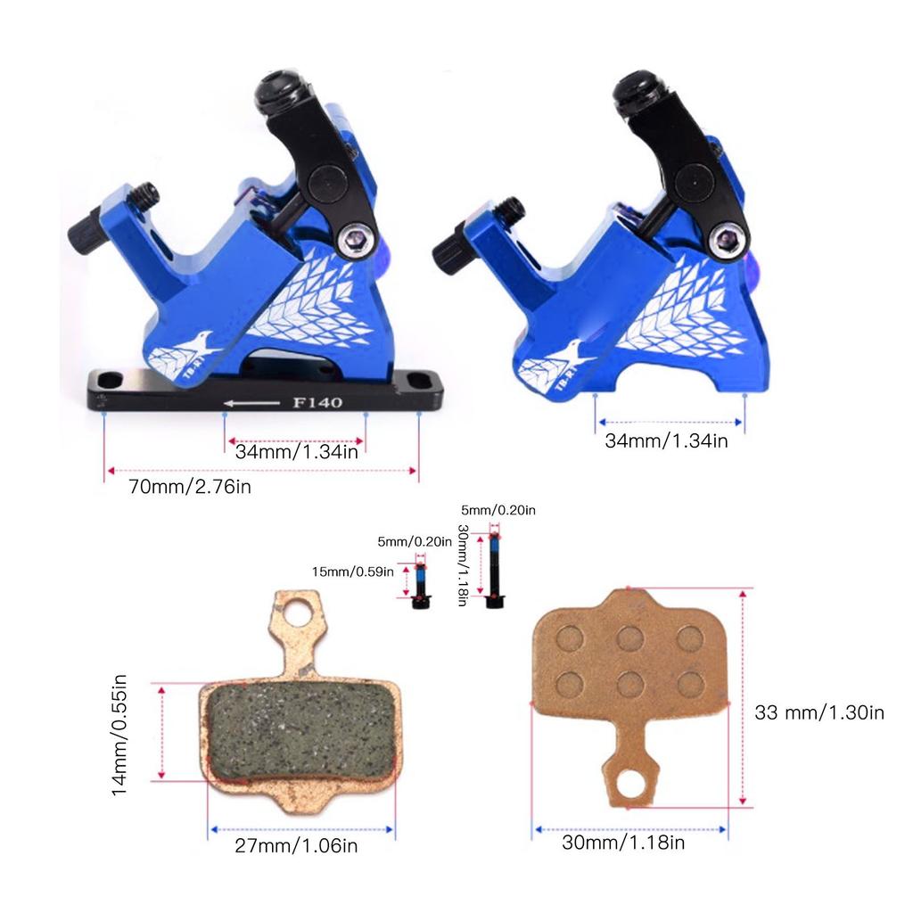 Disc Brake Set Professional Aluminium Alloy Sensitive CNC Machined Bike Disc Brake Rotor Set for Mountain Road Bike