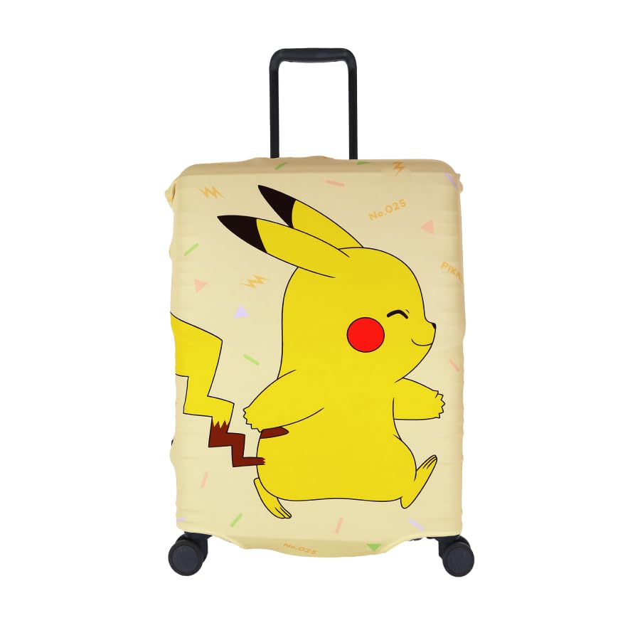 Suitcase Cover Gowell Suitcase Convenient Travel Goods Size Pokémon Cover, (Pikachu (Yellow), M)