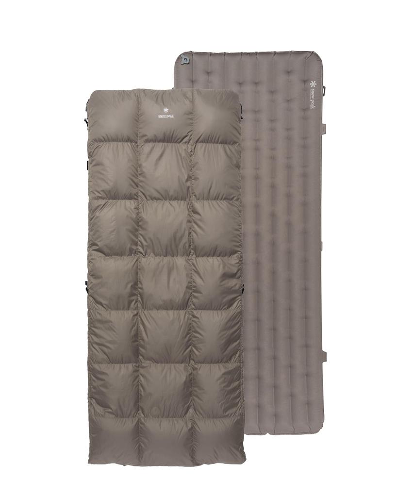 Snow Peak Down System Offton Wide Mattress Set Disaster Cold Outdoor Fishing (BD-070) - Comforter, Mattress, Down, Preparedness, Warmth, Resistant,