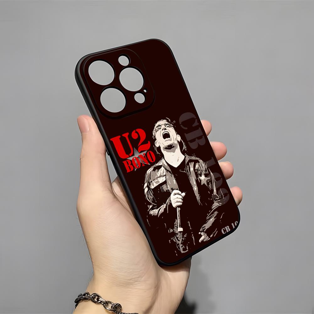U2 Band Phone Case For IPhone 17 Pro Max 16 15 14 Pro Max 13 11 X Xs Xr 8 7Plus Silicone Cover