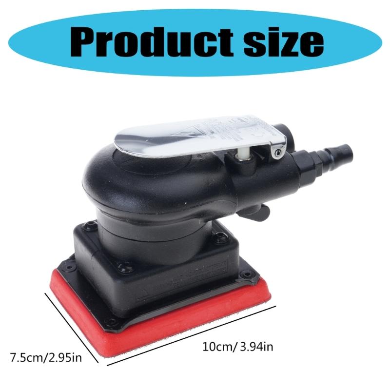 10000RPM Rectangular Air Sander Pneumatic Random Orbital Sander For Car Repair And Woodworking Applications