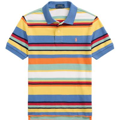 Polo T-shirt SS24 Gestreept Mesh Casual Korte Mouw Kinder Tops Multicolor CWPOKNIY8021089-740