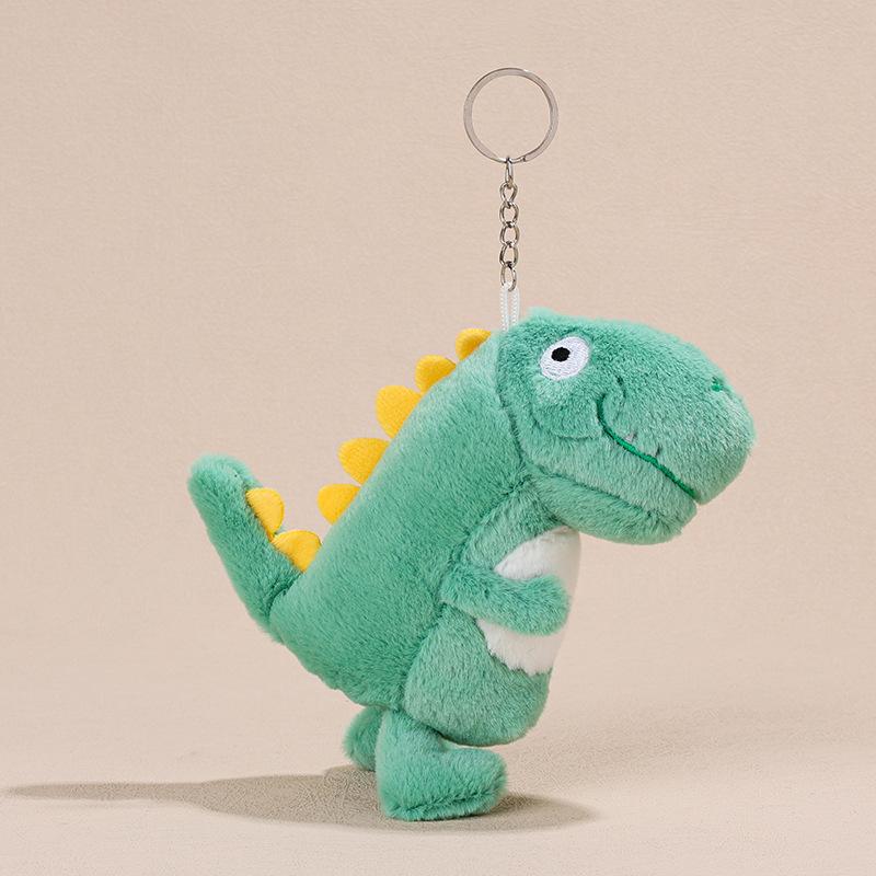 Cartoon Cute Happy Little Dinosaur Plush Doll Keychain Pendant Creative Ins Fun Dinosaur Plush Backpack Pendant Birthday Gift