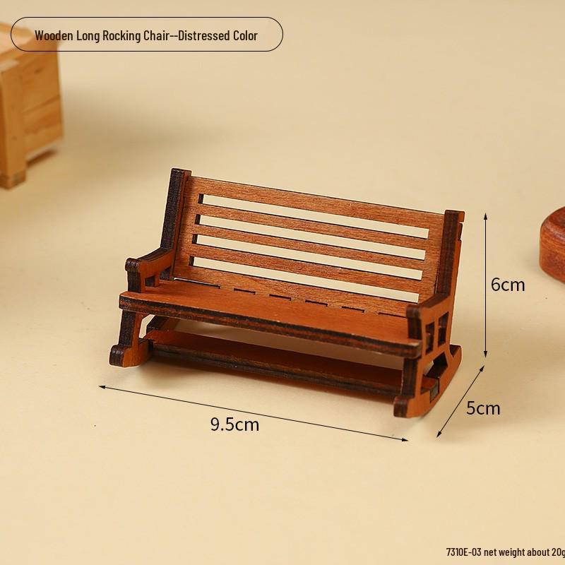 Creative Folding Beach Chair Phone Holder - Cute, Small Furniture and Photo Prop Ornament
