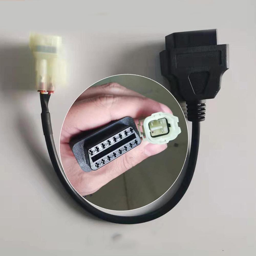 Buy 4 Pin OBD2 Diagnostic Code Reader Adapter Scanner CABLE for HONDA Motorcycle ATV at