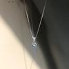 Droplet Zircon Necklace For Women Minimalist Luxury Fashion Choker Collarbone Chain Delicate Cold Jewelry