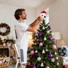 Christmas Tree Topper Soccer Football Tree Topper With Hat Decor Christmas Home Ornament for Outdoor Winter Holiday Studio