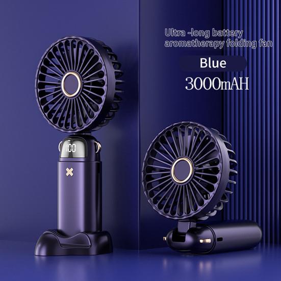 Stolní skládací ventilátor Vysokorychlostní motory Chlazení Dlouhá pohotovostní doba Praktické se závěsným otvorem Ruční ventilátor chladiče vzduchu Venkovní napájení