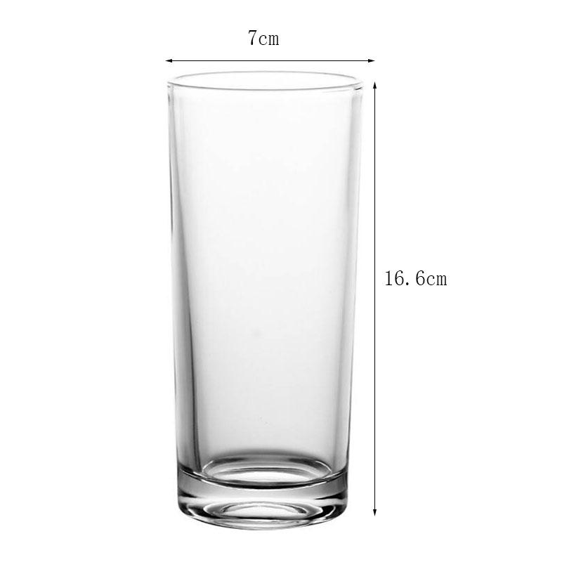 1pcs Advanced Style Multiple Capacity Juice Beverage Cups Het-resistant Round Transparent Glass Cups Hotel Restaurant Water Cups