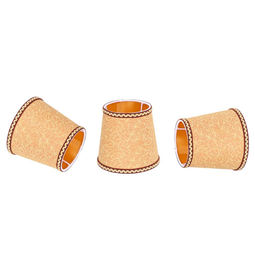 3Pcs Fabric Lampshade High Light Transmittance Perfect Edging Interventional Installation Safety