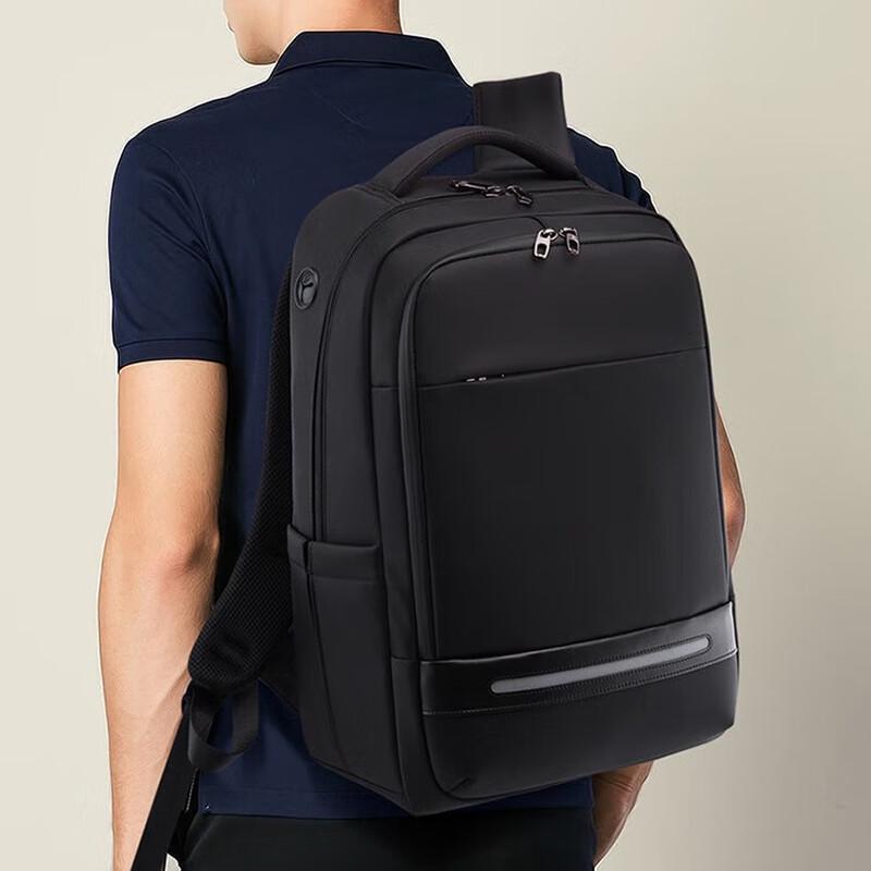 

WEZHO Men s Large Capacity Business Laptop Backpack