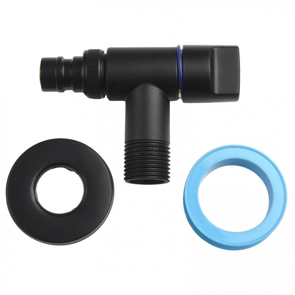 Water Stop Valve Angle Valve With Raw Tape Stainless Steel