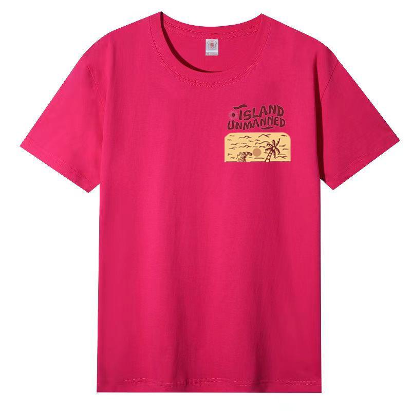 Cotton Short-sleeved T-shirt Women Fashion Short-sleeved Printed Tops