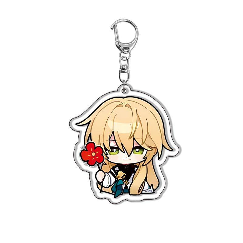 Acrylic Keychains Honkai Star Rail Tingyun Elysia Asta Herta Jing Yuan March 7th Yanqing Key Chain A String Bag Backpack Pendant