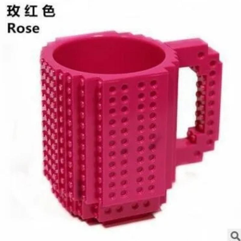 1PC Personalized Creative Building Block Assembly Cup Children's Educational Water Cup Drop-resistant Mug gift