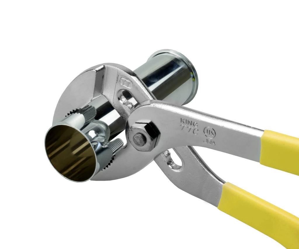 Tsunoda KingTTC Water Pump Pliers with No Fits Pipe Outer Diameters Driver, Groove, 5-Level Adjustment, 6-51mm, 250mm, WP-250D