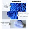 1/2PCS Car Detailing Wash Gloves Double Sided Multifunction Gloves Motorcycle Wash Tools Care Cleaning Car Accessories
