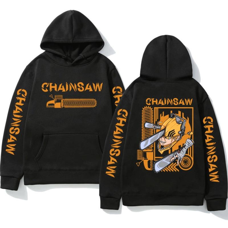 Anime Chainsaw Man Hayakawa Denji Pochita Hoodie Men Women Harajuku Pullover Wear Unisex Autumn Winter Sweater