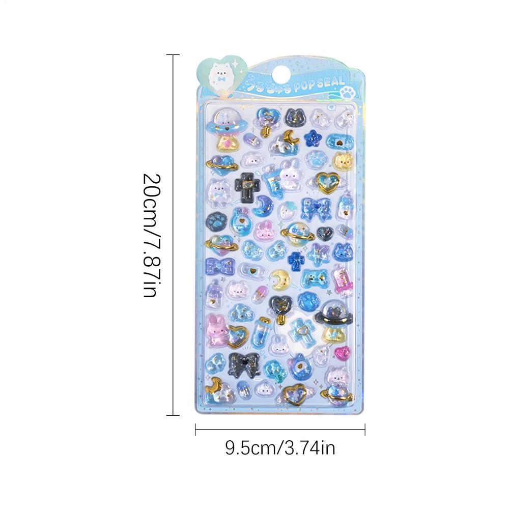 

3D Stickers Cute Resin Scrapbooking Supplies Pet Figure Decals Phone Decoration for Kids Girls Toddler Scrapbook Phone Journal
