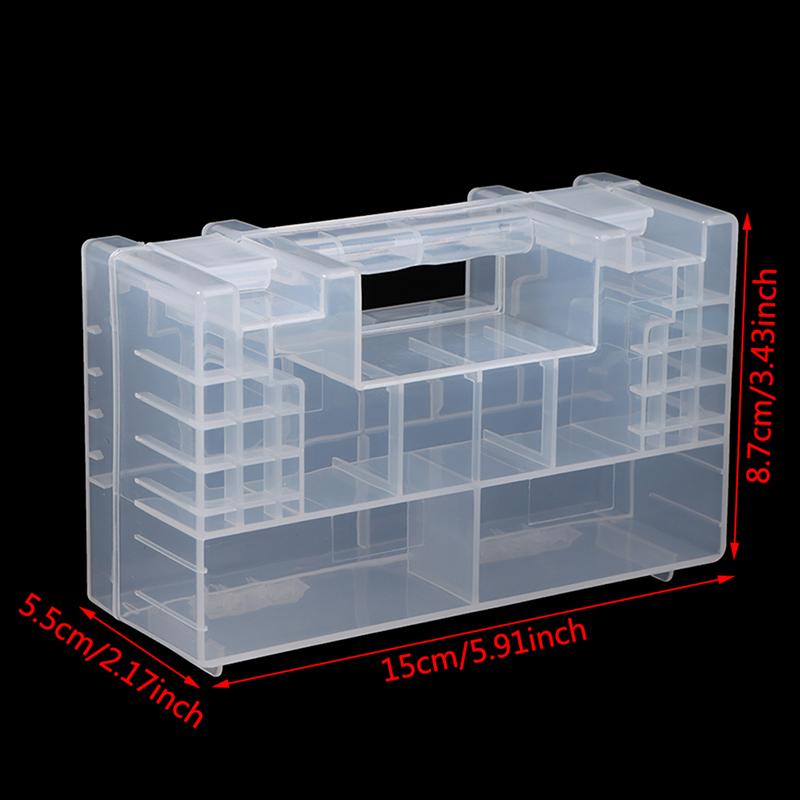 Plastic Battery Box Storage Case Holder Organizer For Aa Aaa C D 9V Batteries