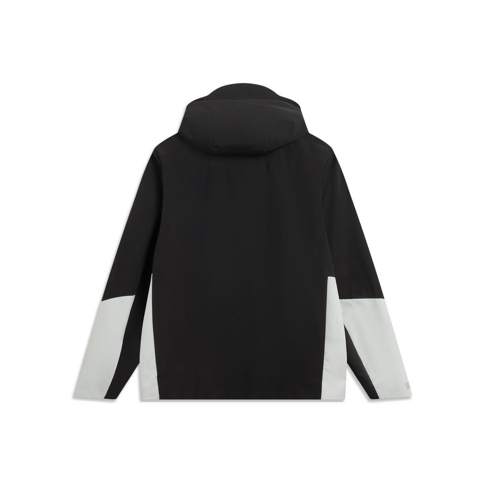 Li Ning Outdoor CF Shell Three-In-One Fleece Warm Water-Repellent Loose Sports Windbreaker Jacket Men Jackets Crystal-Gray Black AWBV089-1